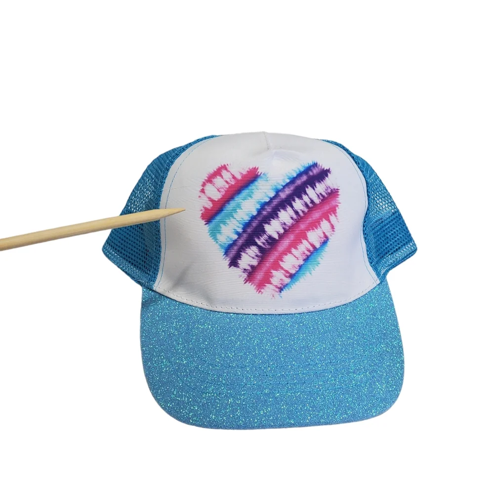 NWOT Girls Bundle Girls' Cap Tye Dye Heart & Hair Bows 5 Pack